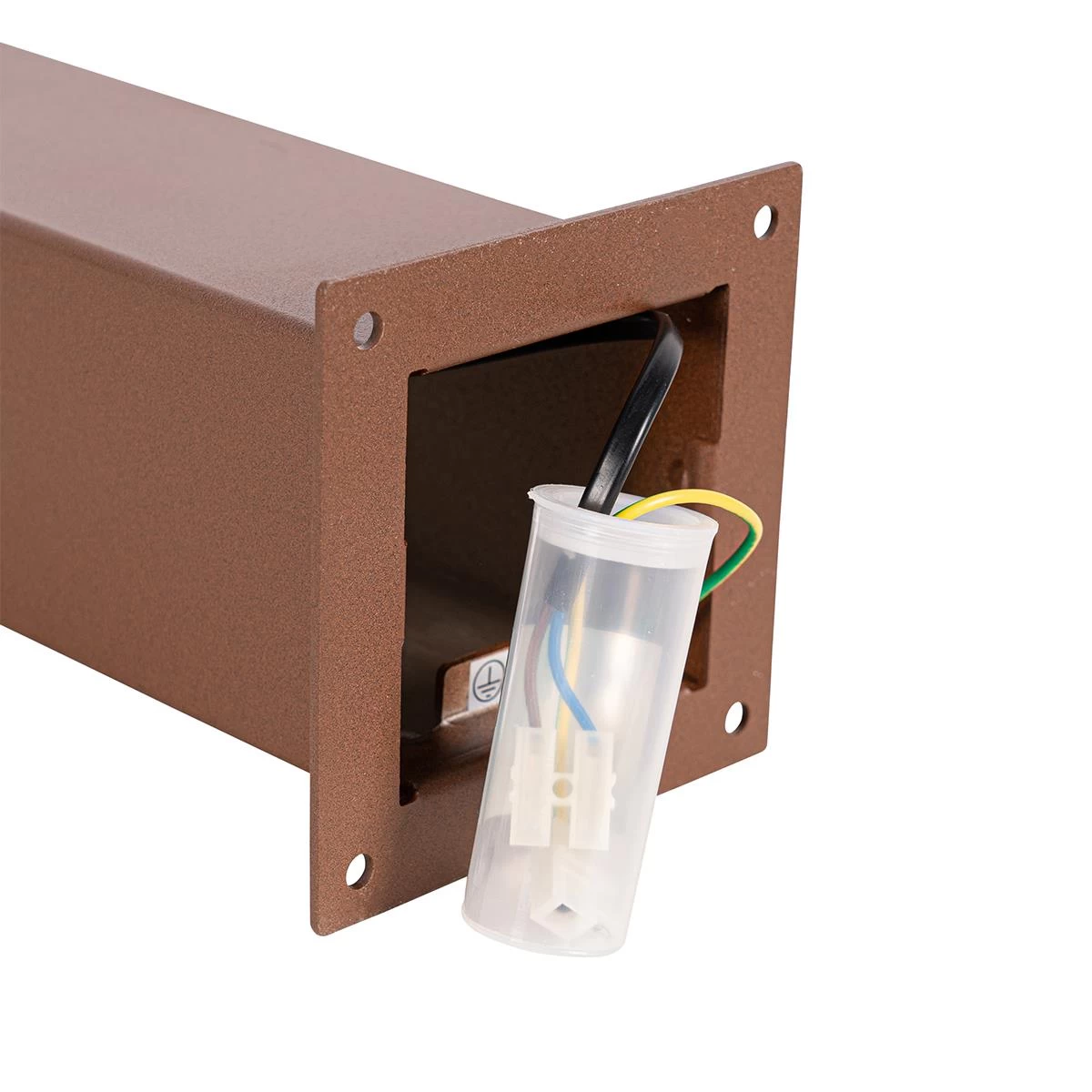 QAZQA Industriƫle Staande Buitenlamp Roestbruin 30 Cm IP44 - Denmark - Afbeelding 10