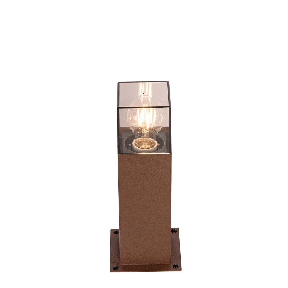 QAZQA Industriƫle Staande Buitenlamp Roestbruin 30 Cm IP44 - Denmark - Afbeelding 8
