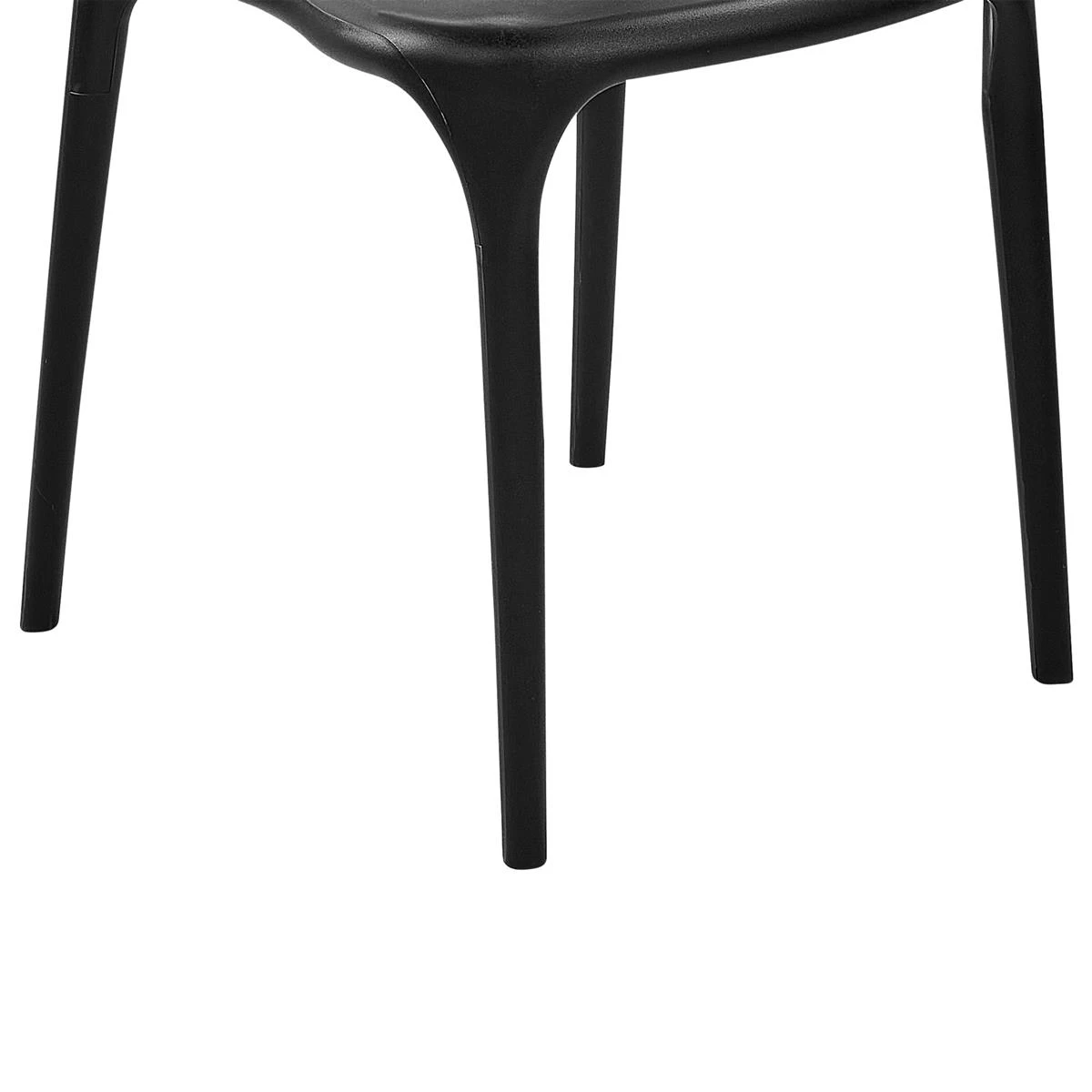 Beliani - GUBBIO - Eetkamerstoel Set - Zwart - Polypropyleen - Afbeelding 6