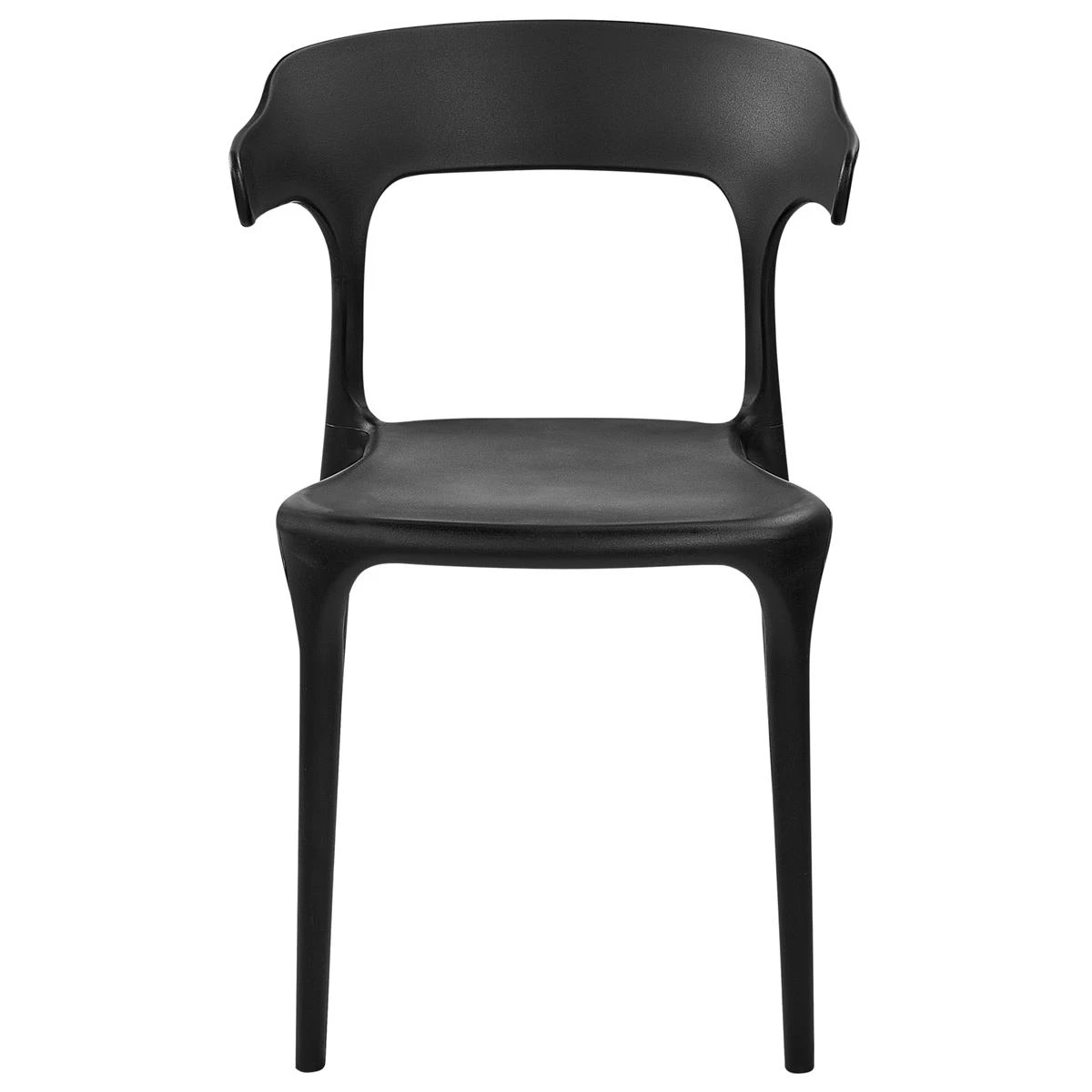 Beliani - GUBBIO - Eetkamerstoel Set - Zwart - Polypropyleen - Afbeelding 4