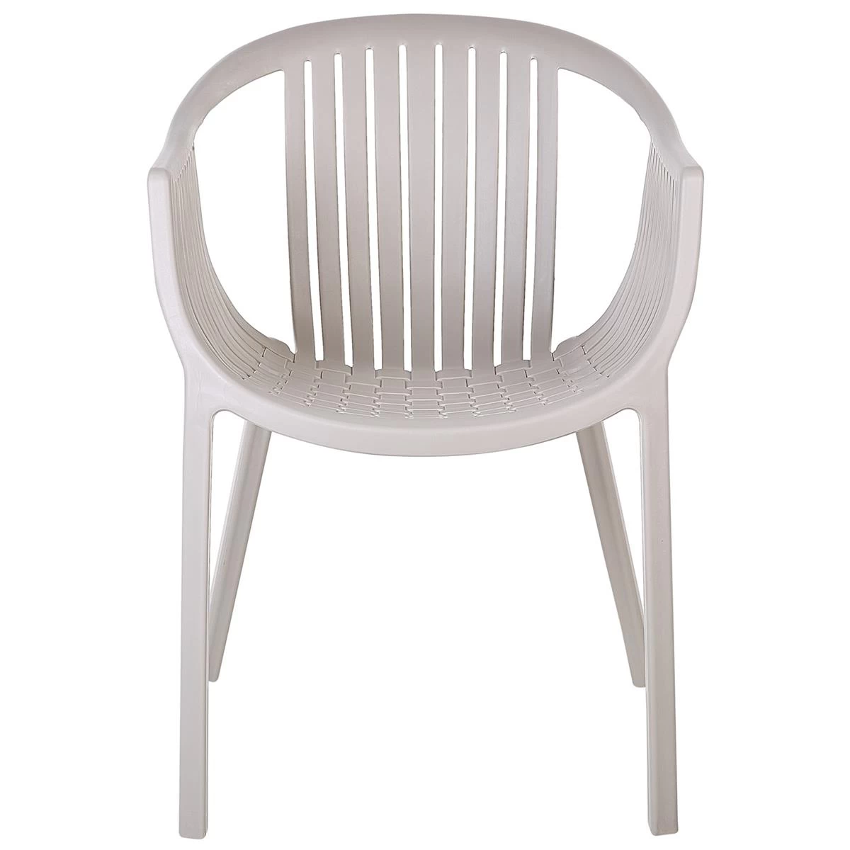 Beliani-NAPOLI-Tuinstoelen Set Van 4-Beige-Synthetisch Materiaal - Afbeelding 4