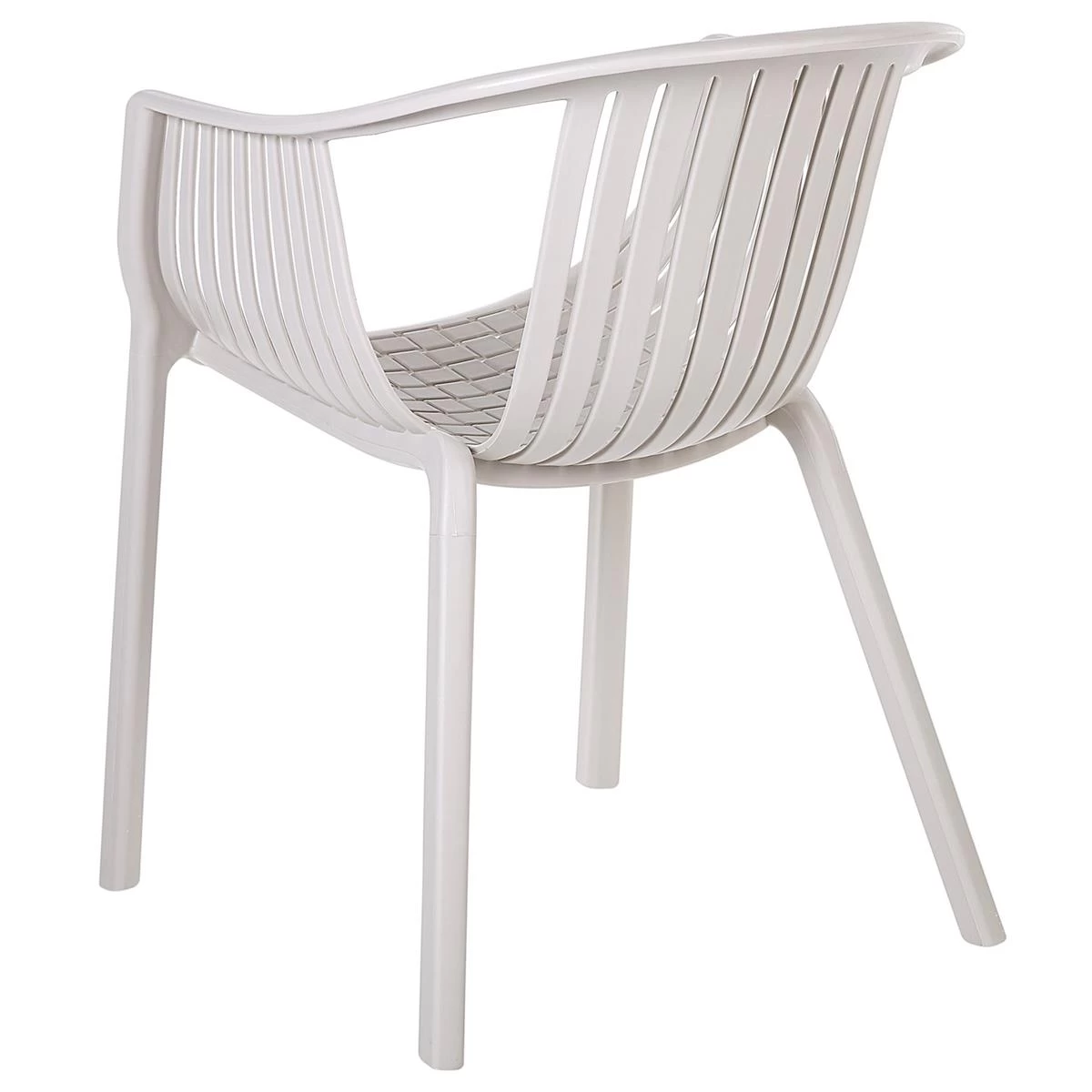 Beliani-NAPOLI-Tuinstoelen Set Van 4-Beige-Synthetisch Materiaal - Afbeelding 6