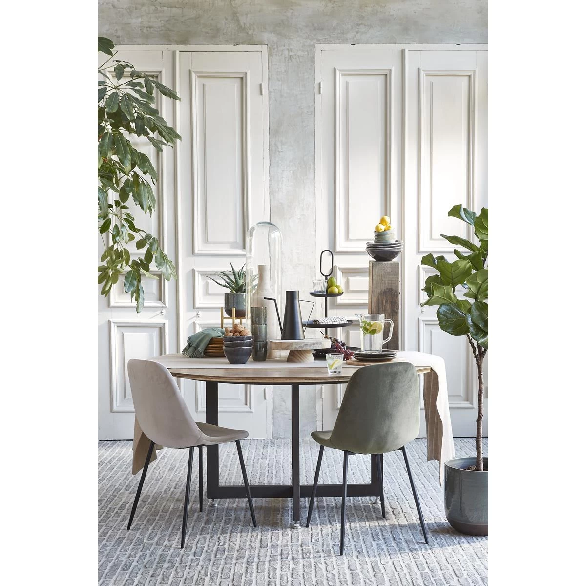 Mica Decorations Pia Decoratie Tafeltje - H10,5 X Ø30 Cm - Lichtbruin - Afbeelding 10