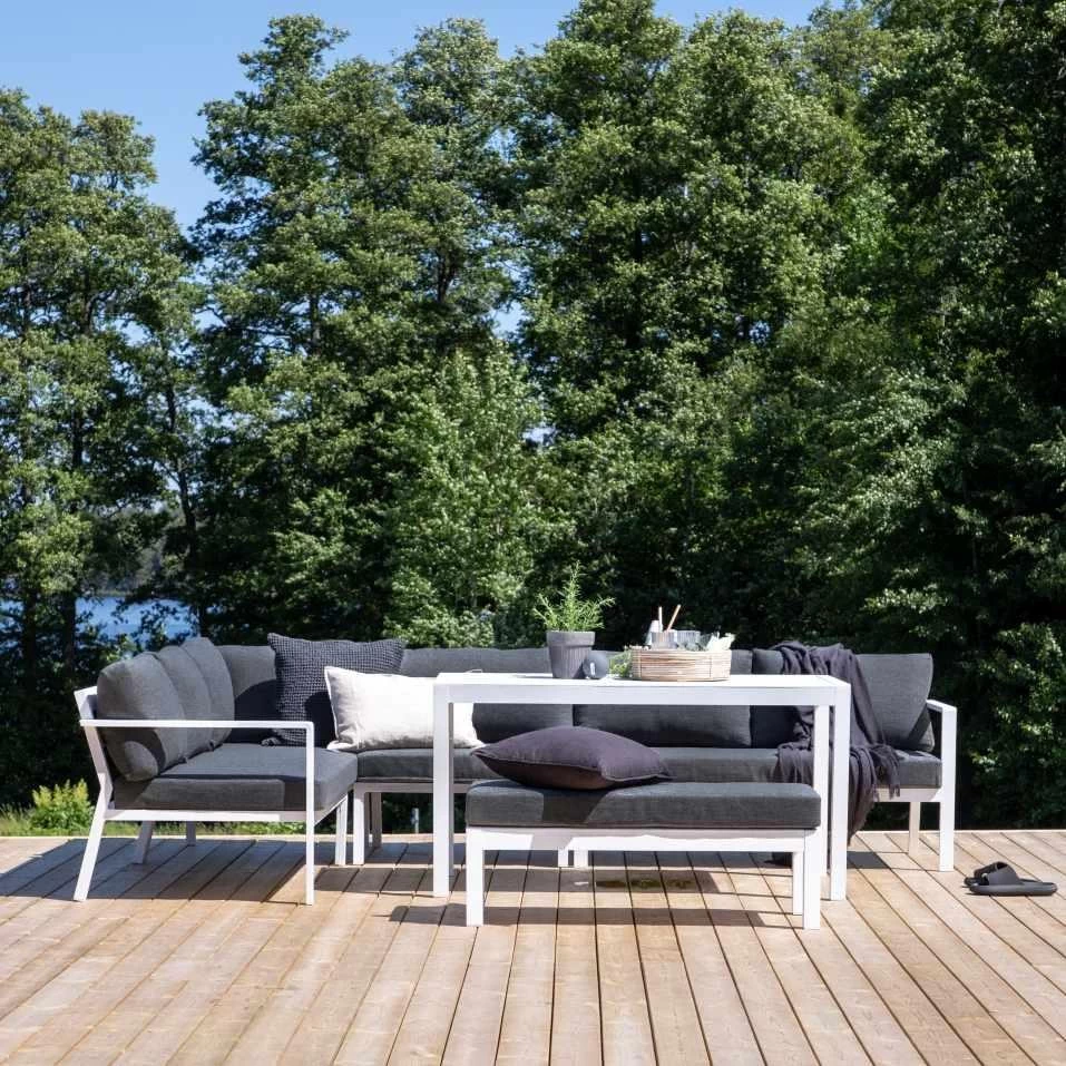 24Designs Alentejo Tuinset - Wit Aluminium - Afbeelding 5