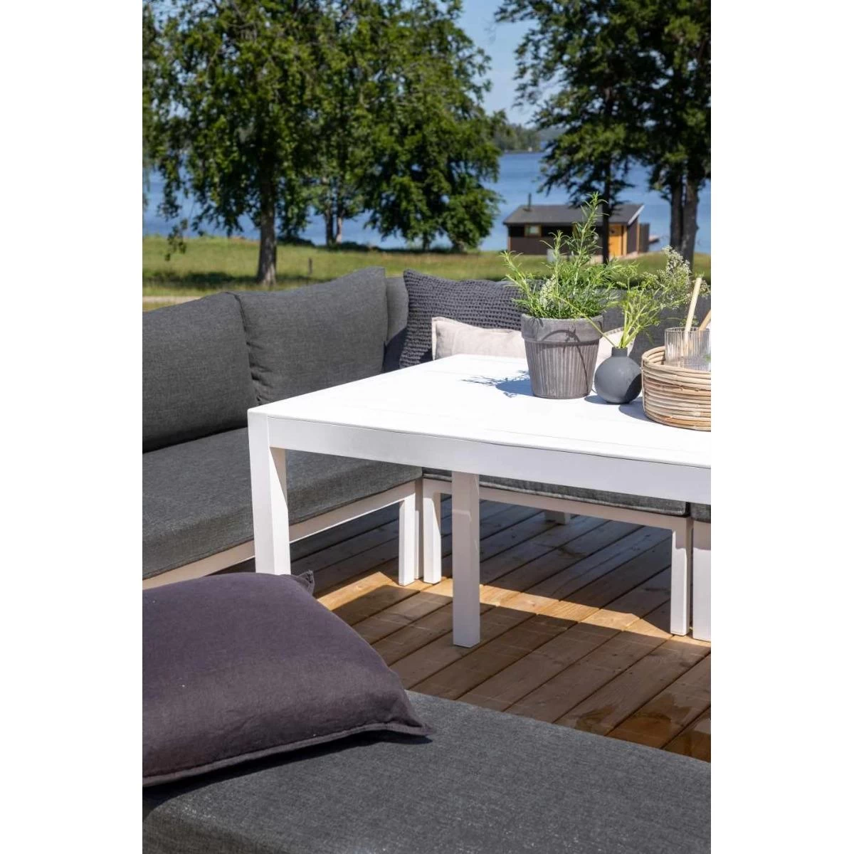 24Designs Alentejo Tuinset - Wit Aluminium - Afbeelding 6
