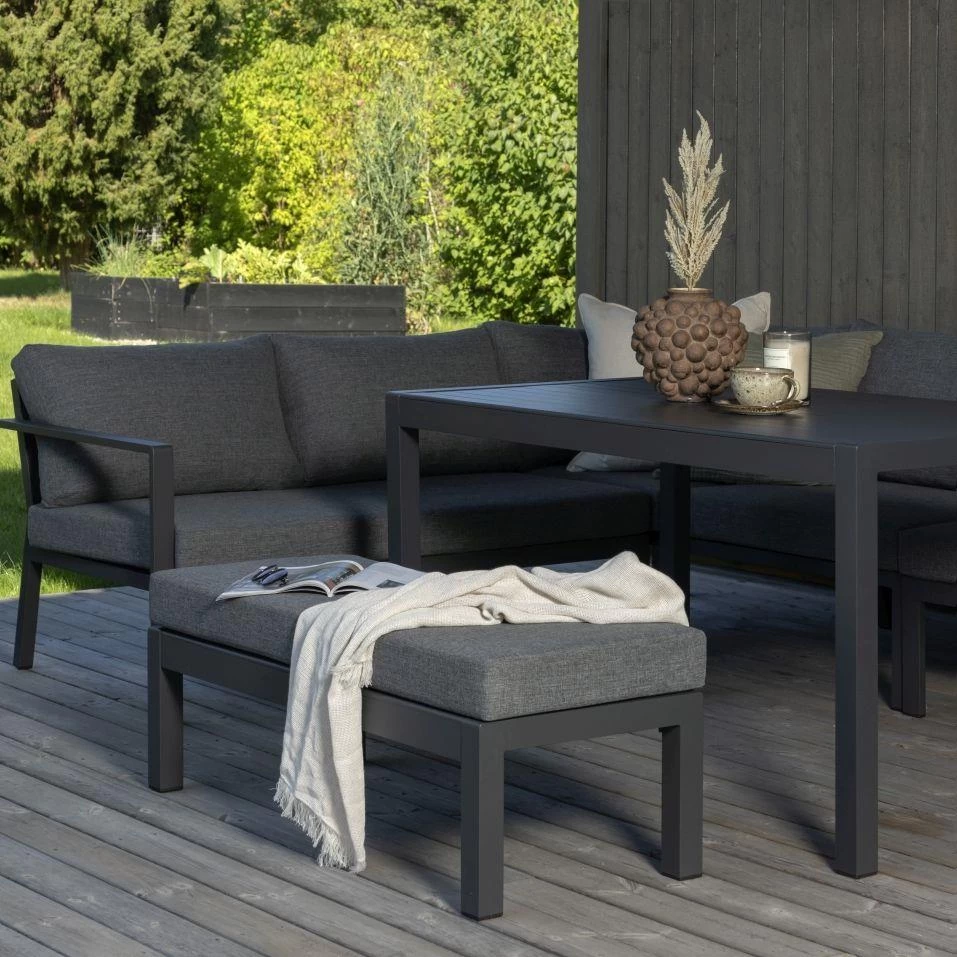 24Designs Alentejo Tuinset - Zwart Aluminium - Afbeelding 2