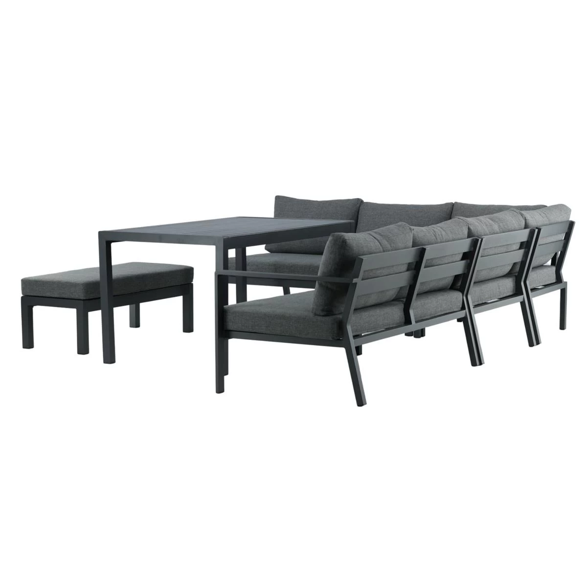 24Designs Alentejo Tuinset - Zwart Aluminium - Afbeelding 5