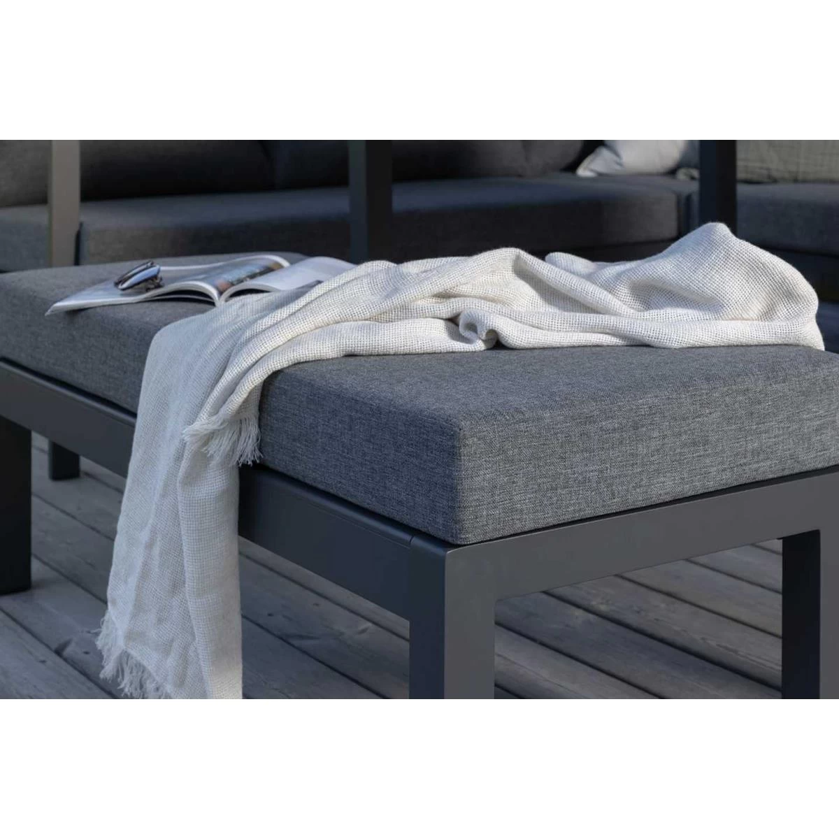 24Designs Alentejo Tuinset - Zwart Aluminium - Afbeelding 6