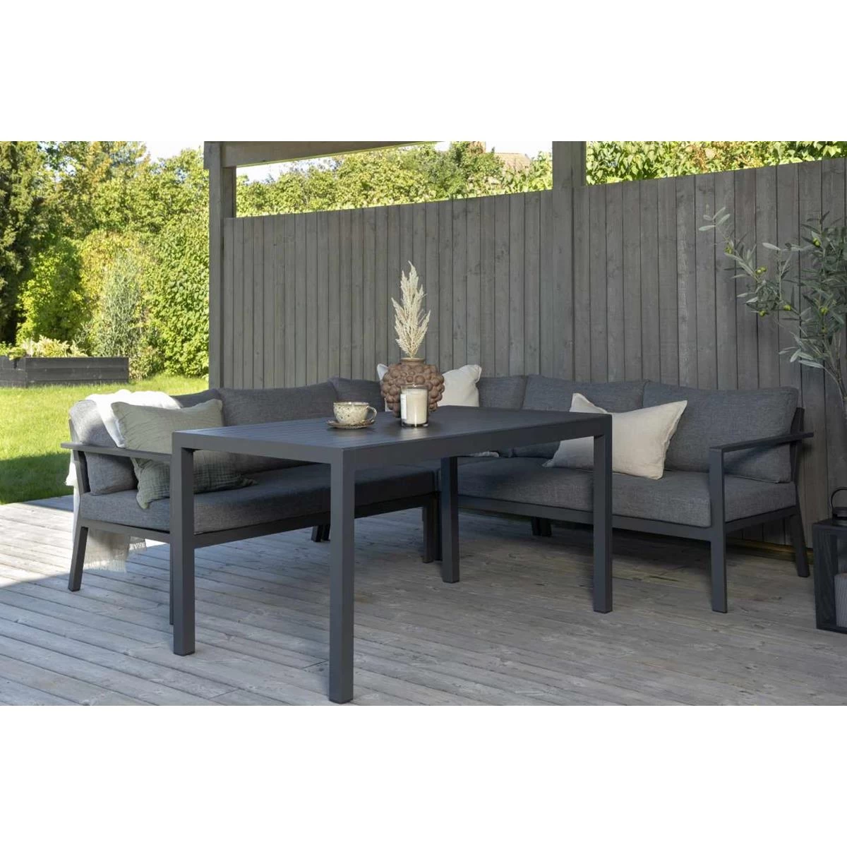 24Designs Alentejo Tuinset - Zwart Aluminium - Afbeelding 8