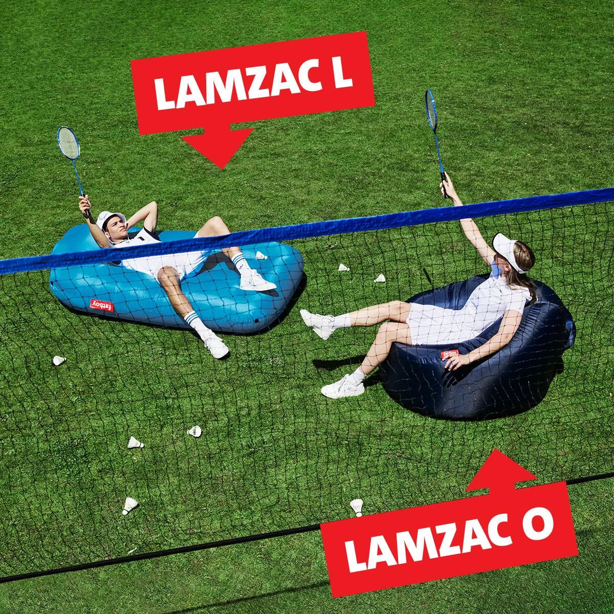Fatboy Air Lounger - Luchtzak - Oplaasbare Zitzak Lamzac L - Blauw - Afbeelding 4