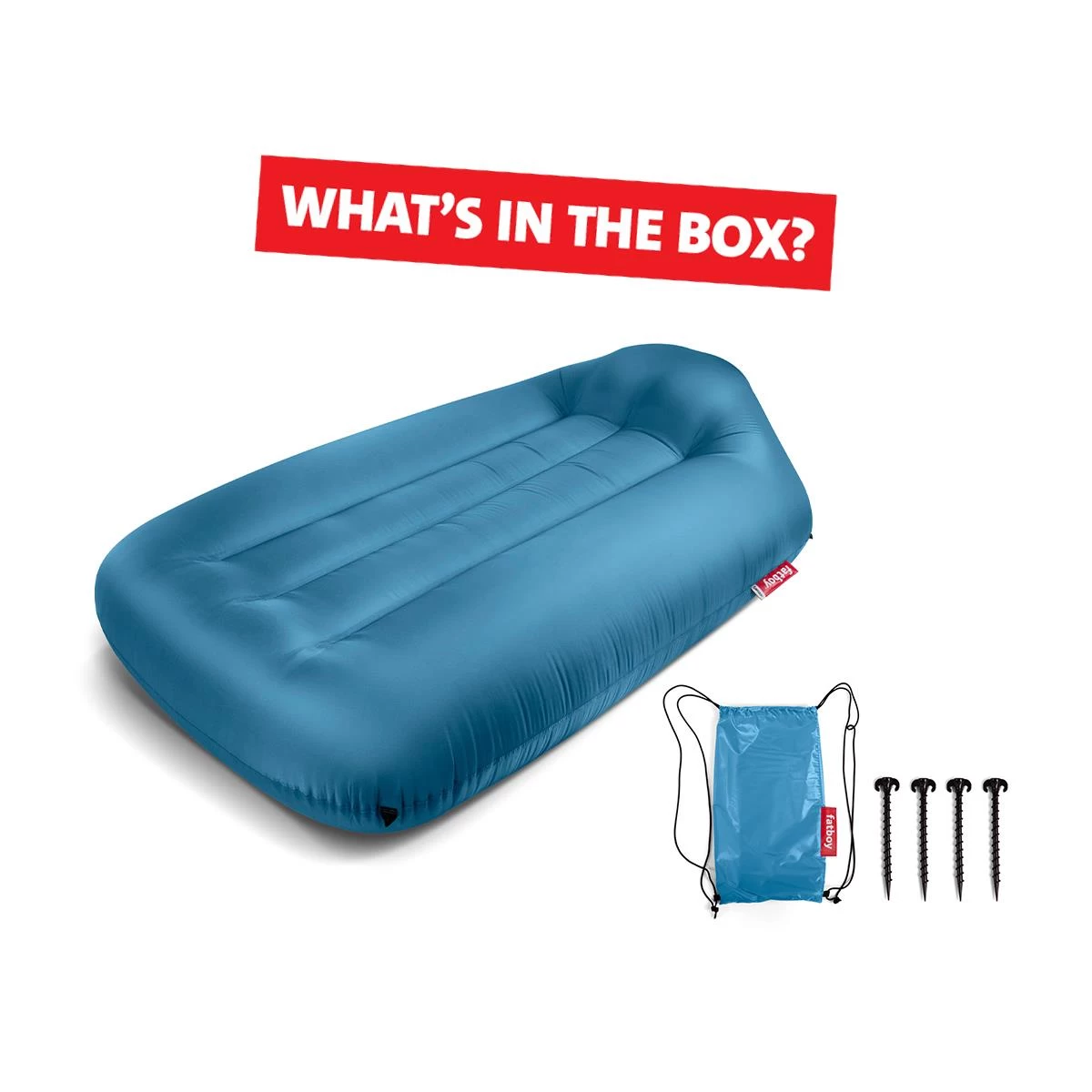 Fatboy Air Lounger - Luchtzak - Oplaasbare Zitzak Lamzac L - Blauw - Afbeelding 5