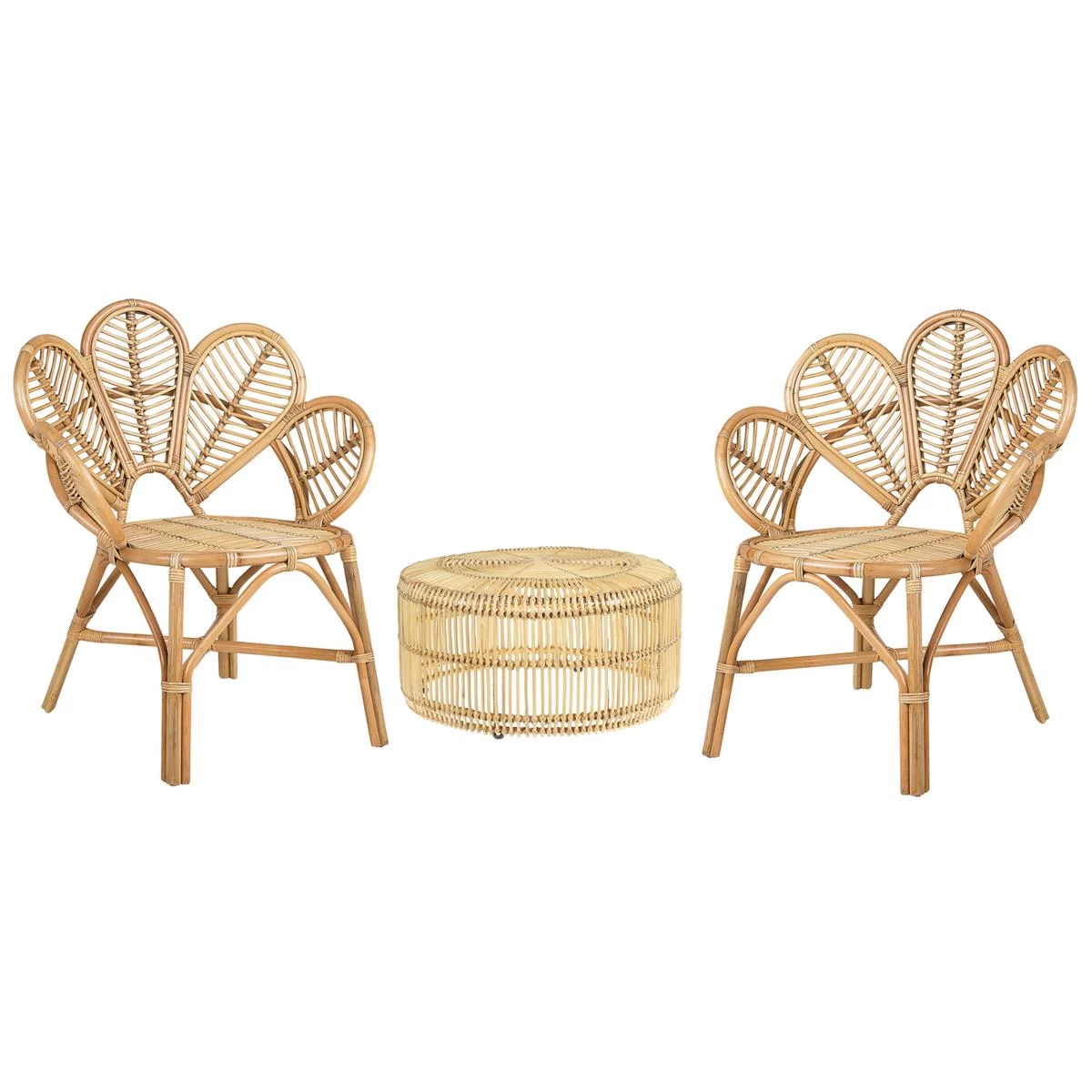 Beliani - FLORENTINE II | LIMNI - Bistroset - Natuurlijk - Rotan