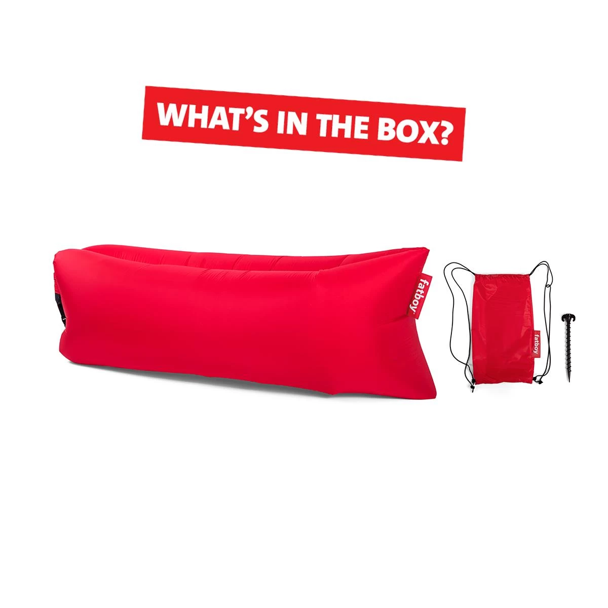 Fatboy Air Lounger - Luchtzak - Oplaasbare Zitzak Lamzac 3.0 - Rood - Afbeelding 6