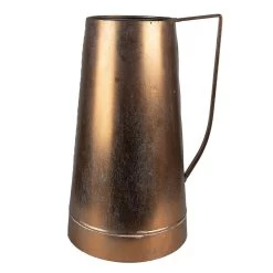 Clayre & Eef Decoratie Kan 24x20x36 Cm Koperkleurig Metaal