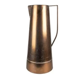 Clayre & Eef Decoratie Kan 27x23x54 Cm Koperkleurig Metaal