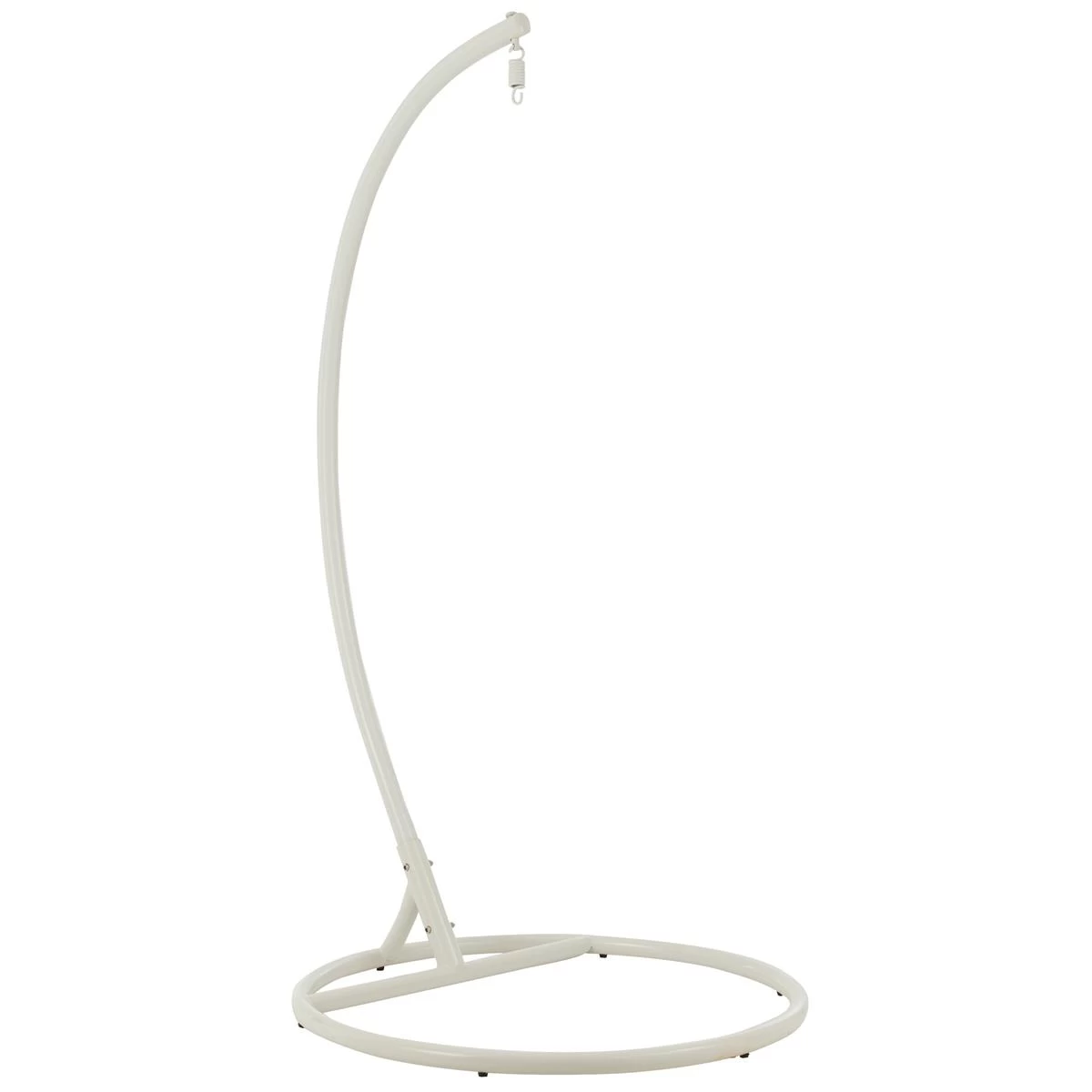 J-Line Hangstoel+Kussens Bula Metaal|Riet Wit - Afbeelding 2