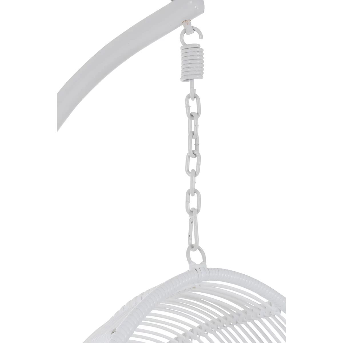 J-Line Hangstoel Ovaal Staal Wit - Afbeelding 4