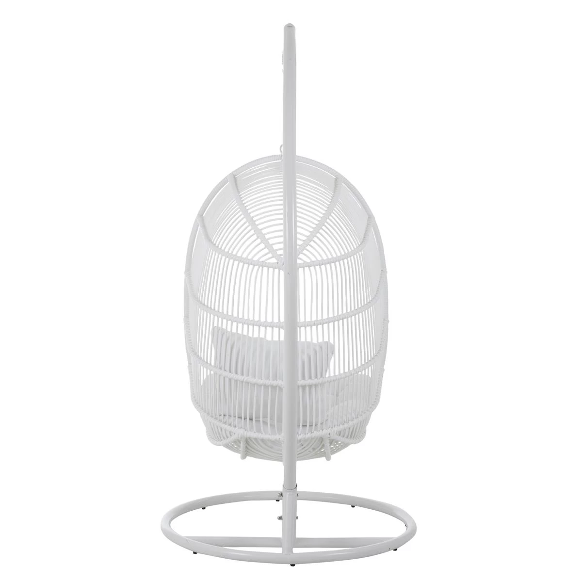 J-Line Hangstoel Ovaal Staal Wit - Afbeelding 5