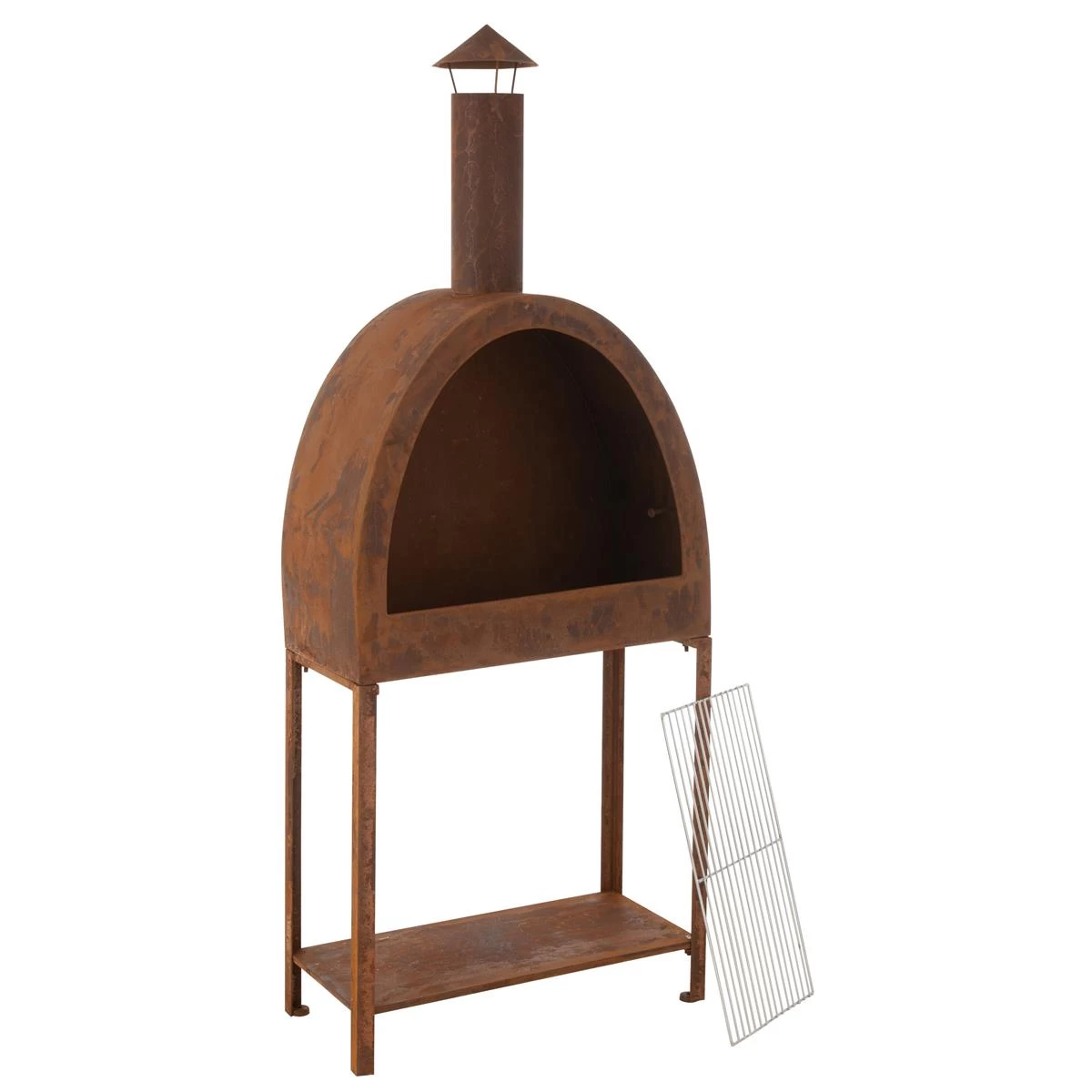 J-Line Vuurkachel Barbecue Ijzer Roest - Afbeelding 2