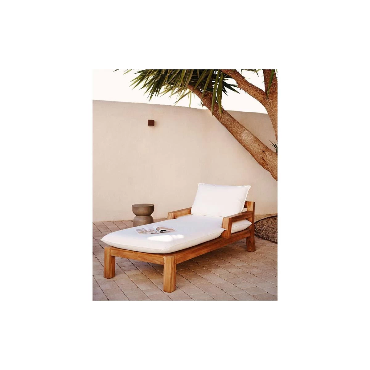 Kave Home - Forcanera Ligstoel In Massief Teakhout - Afbeelding 2