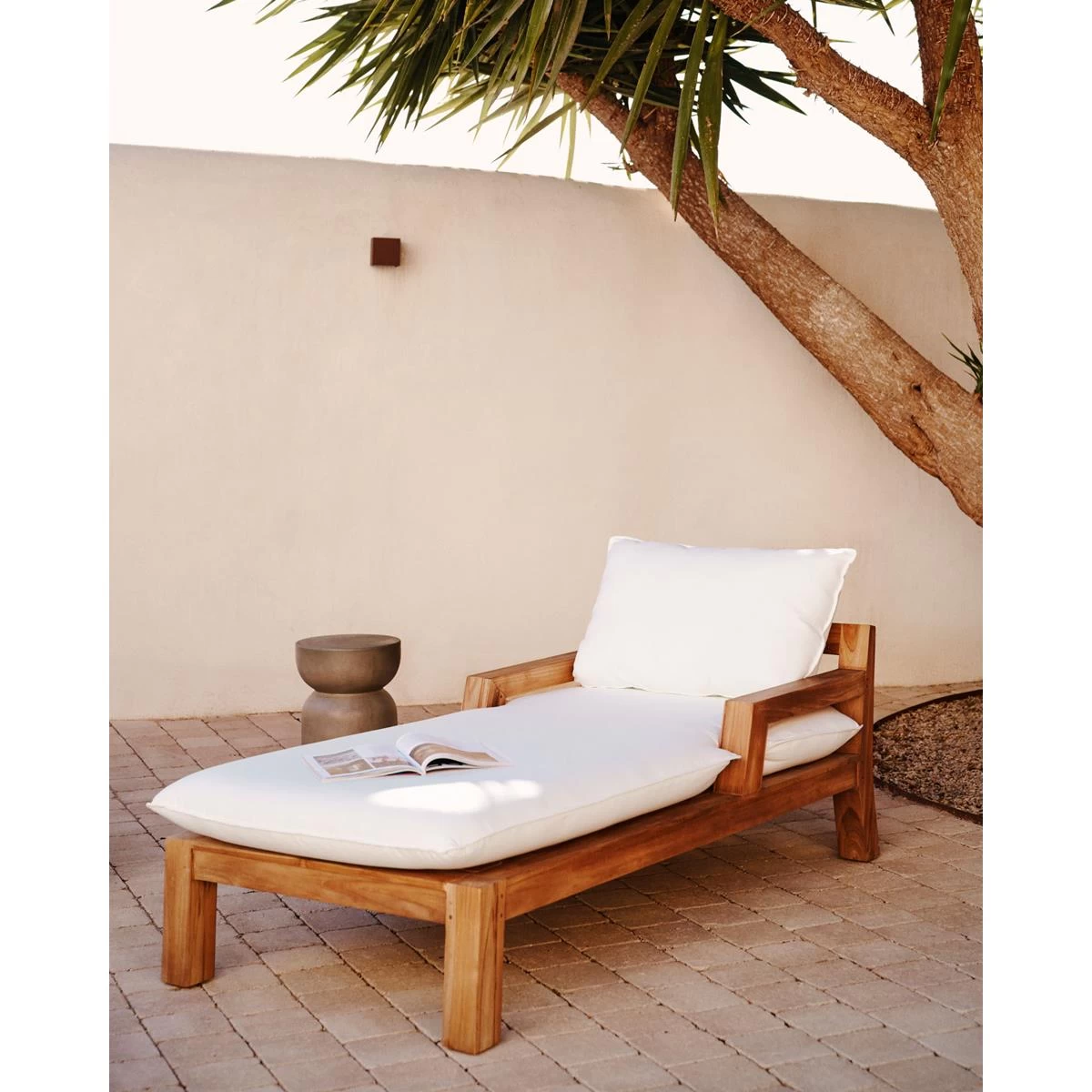 Kave Home - Forcanera Ligstoel In Massief Teakhout - Afbeelding 9