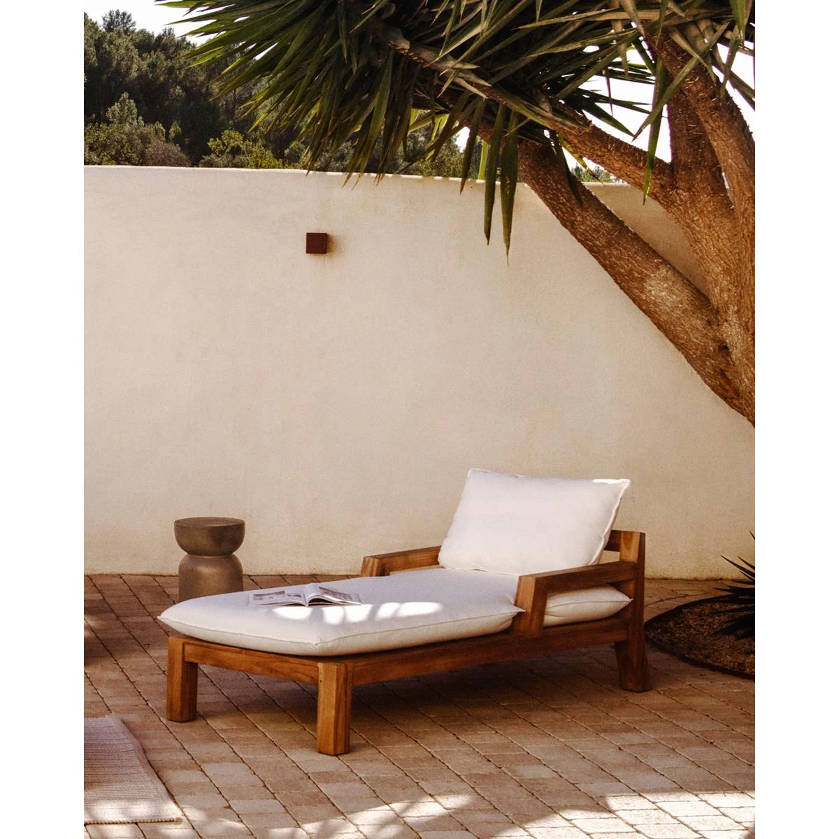 Kave Home - Forcanera Ligstoel In Massief Teakhout - Afbeelding 8