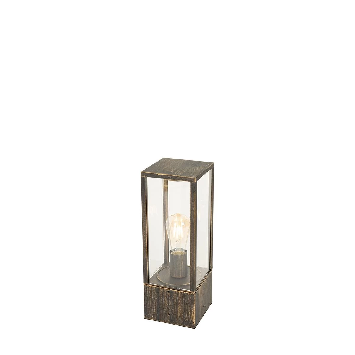QAZQA Vintage Staande Buitenlamp Antiek Goud 40 Cm IP44 - Charlois - Afbeelding 2