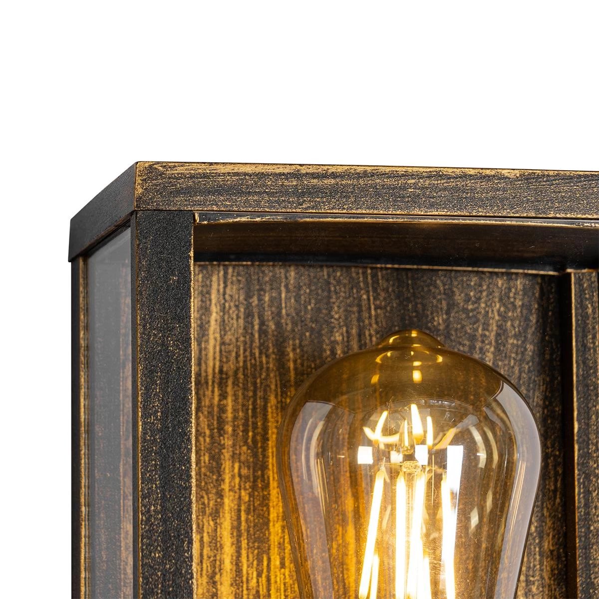 QAZQA Vintage Wandlamp Antiek Goud 26 Cm IP44 - Charlois - Afbeelding 4