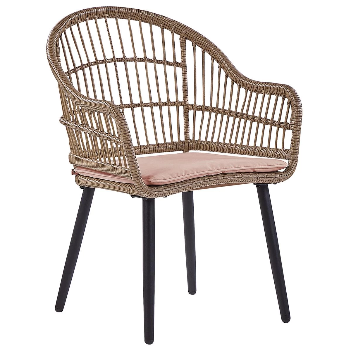 Beliani - ALIANO - Tuinset 6 Personen - Natuurlijk - PE Rotan - Afbeelding 7