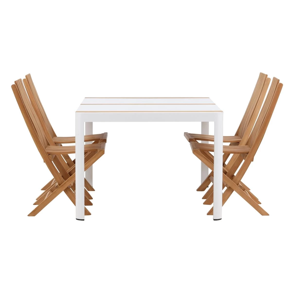24Designs Manarola Tuintafel En 4 Teak Tuinstoelen - Afbeelding 4