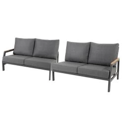 Taste By 4 Seasons Ravenna Loungebanken Links En Rechts - Donker Grijs