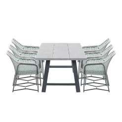 Garden Impressions Timmy Tuinset 7-delig Groen - Leuven Tuintafel