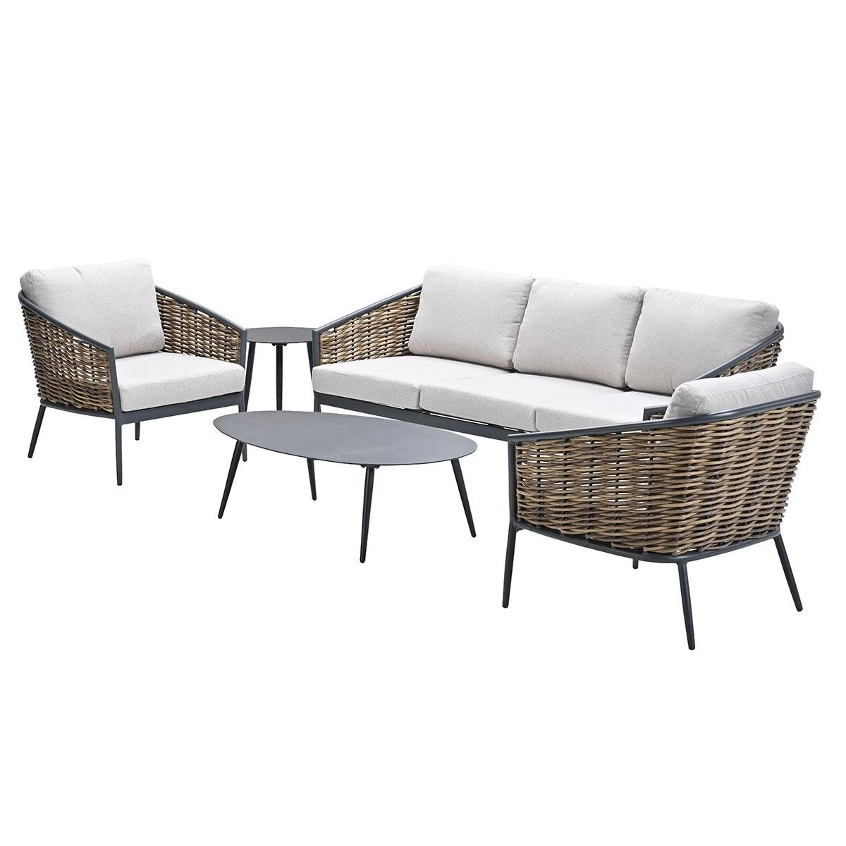 Garden Impressions San Vito Loungeset 5-delig - Zand - Afbeelding 2