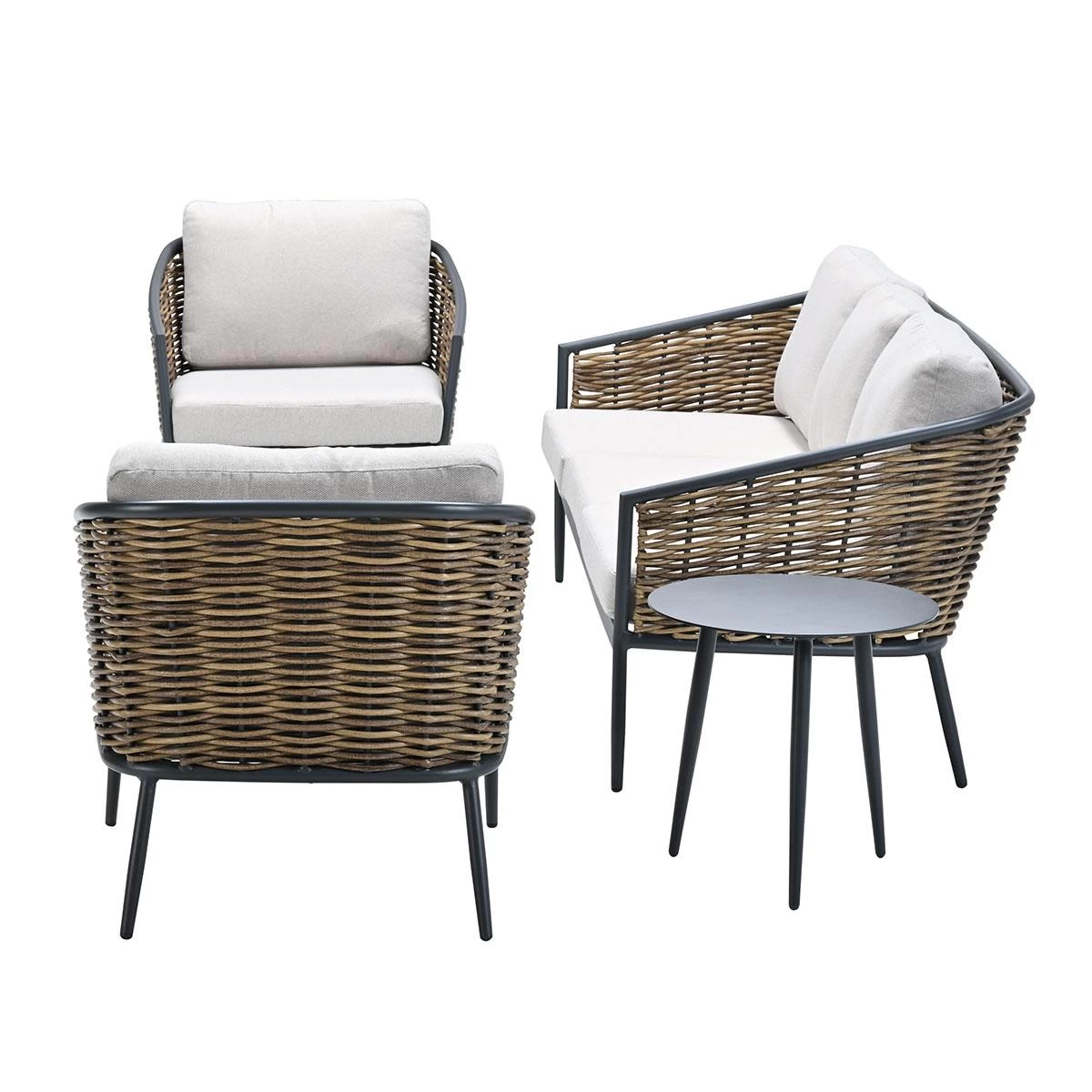 Garden Impressions San Vito Loungeset 5-delig - Zand - Afbeelding 4