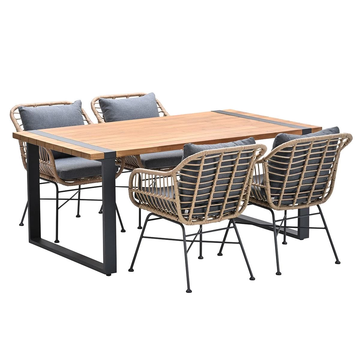 Garden Impressions Lucas - Alto Tuinset 5-delig Bruin - Afbeelding 2