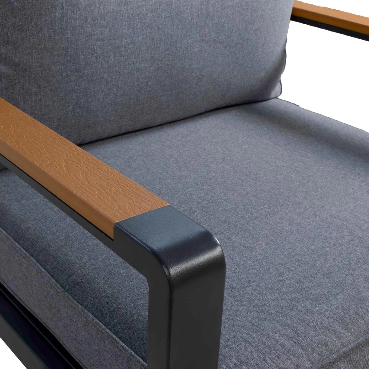 Giga Meubel - Tuinset Aluminium Antraciet - 4-Delig - Set Joshua - Afbeelding 3