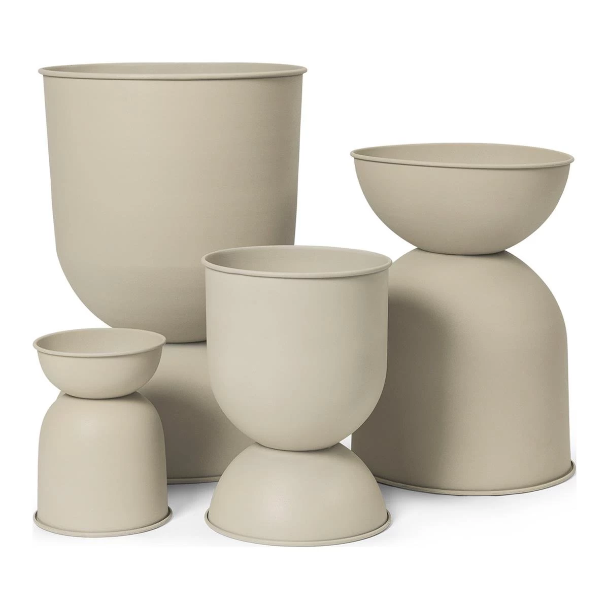 Ferm LIVING Hourglass Pot - Large - Cashmere - Afbeelding 3