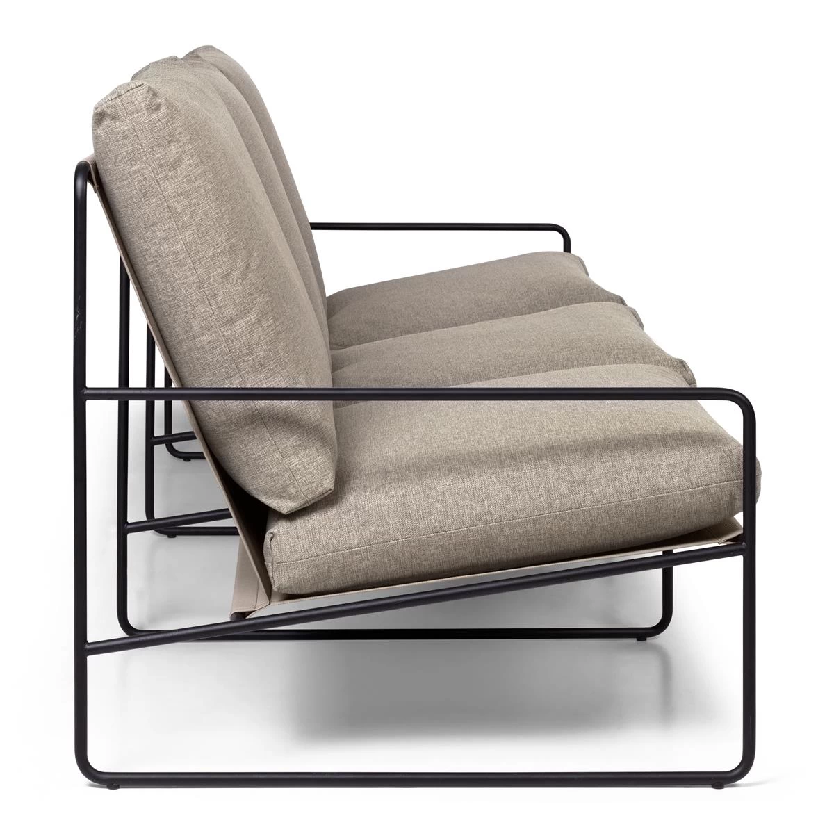 Ferm LIVING Desert 3-zitsbank Black Dolce - Dark Sand - Afbeelding 6