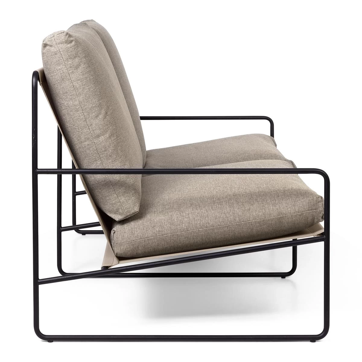 Ferm LIVING Desert 2-zitsbank Black Dolce - Dark Sand - Afbeelding 4
