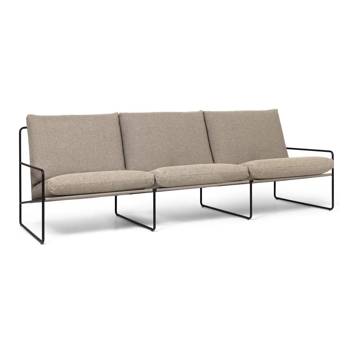 Ferm LIVING Desert 3-zitsbank Black Dolce - Dark Sand - Afbeelding 8