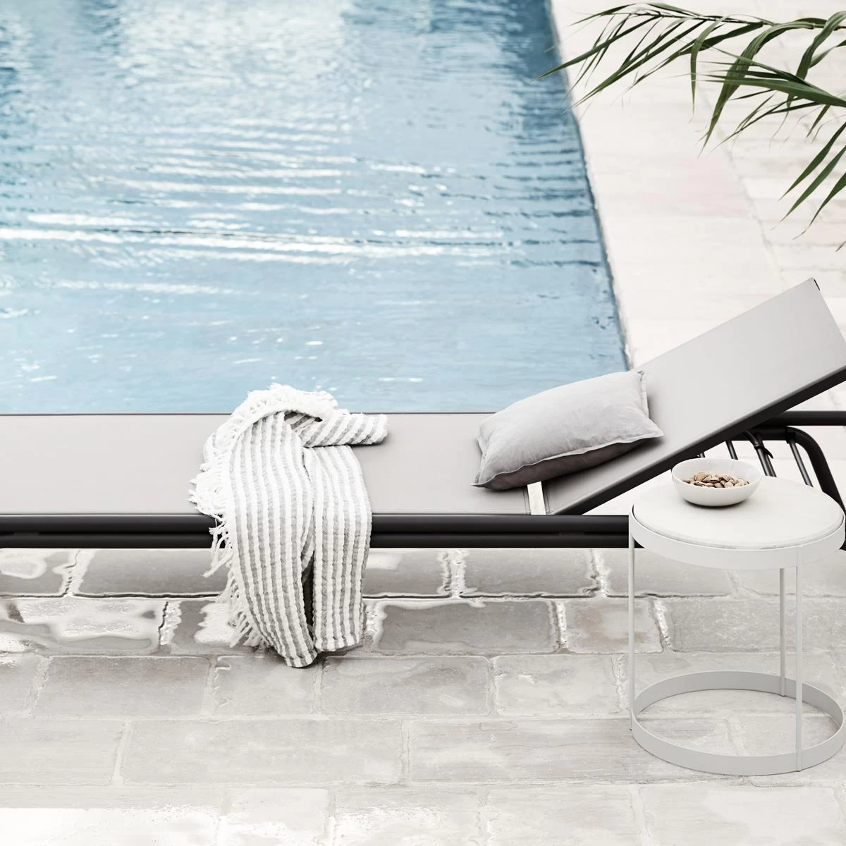 Bolia Sling Outdoor Ligstoel - Antraciet - Afbeelding 2