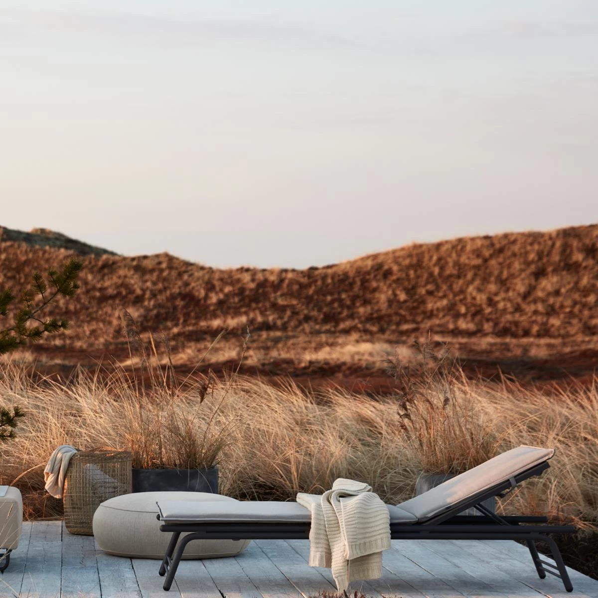 Bolia Sling Outdoor Ligstoel - Antraciet - Afbeelding 5