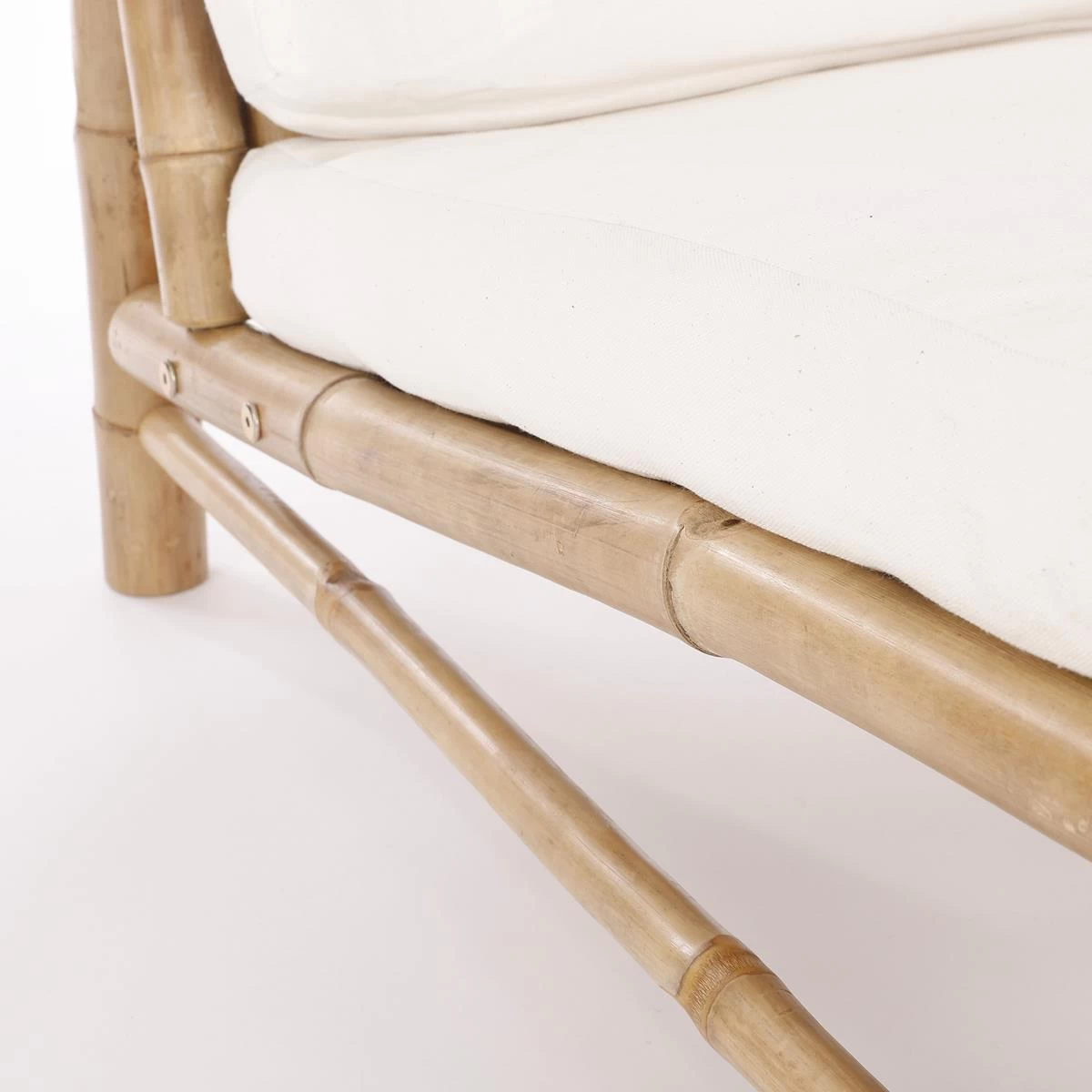 Mica Decorations Tropical Loungebank - L120 Cm - Bamboe - Lichtbruin - Afbeelding 3