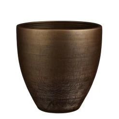 Mica Decorations Alicante Bloempot - 35x35x37 Cm - Terracotta - Brons