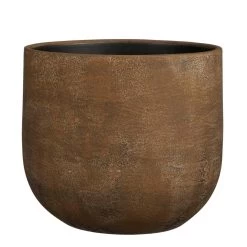 Mica Decorations Giovanni Bloempot - 29x29x25 Cm - Keramiek - Roest