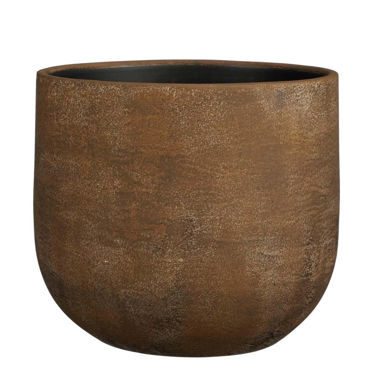 Mica Decorations Giovanni Bloempot - 29x29x25 Cm - Keramiek - Roest