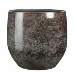 Mica Decorations Plantenpot - Antraciet - D33xH31cm - Terracotta