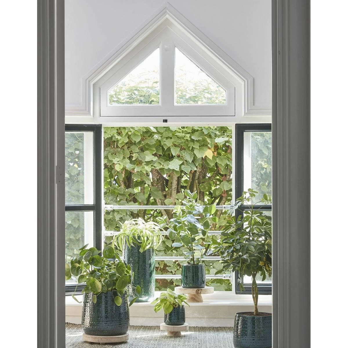 Mica Decorations Plantenpot - Keramiek - Groen - D32|H30 Cm - Afbeelding 2