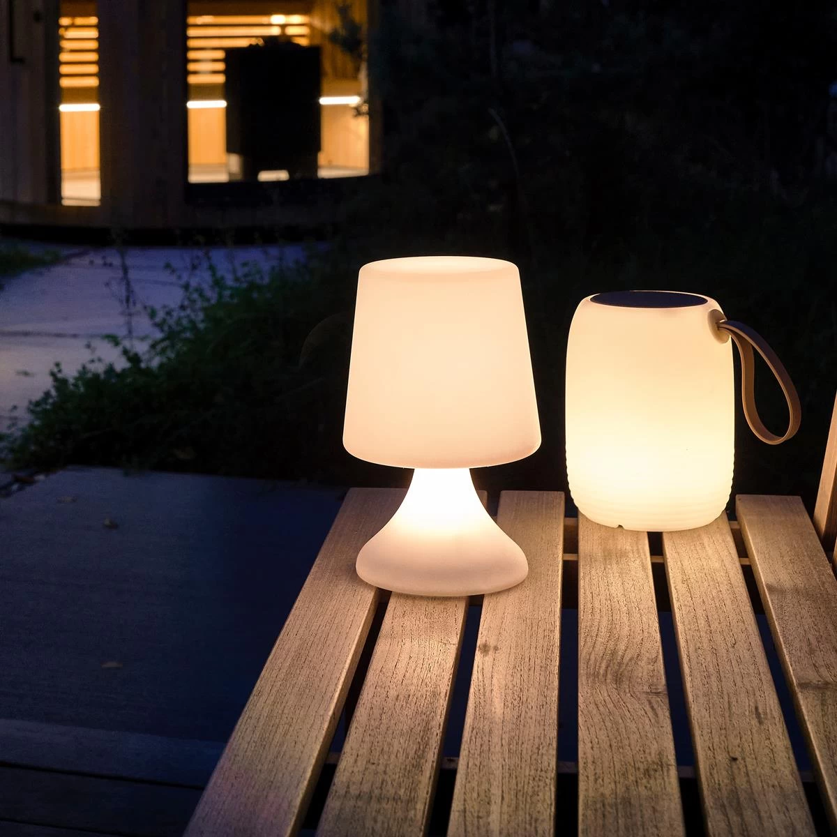 Villa Collection Midnat LED Tafellamp - Lichtgrijs - Afbeelding 3