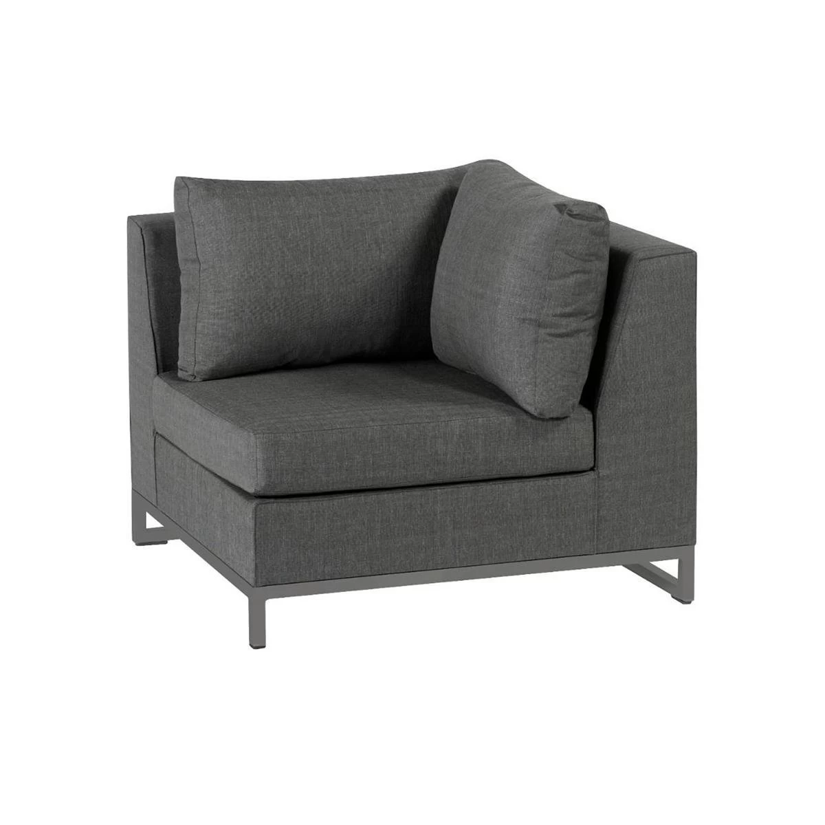 Exotan Hoekelement Buiten Rhodos - Aluminium - Stone Grey - 70x90x90